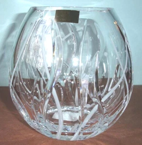 Jarrón Michael Aram Waterford Fathom Ramo de Cristal 6" H en Forma de Cuenco 154011 Nuevo - Imagen 1 de 3
