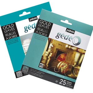 Pebeo Gedeo Gilding Foil Leaves 25 Sheets in Gold or Silver - Picture 1 of 5