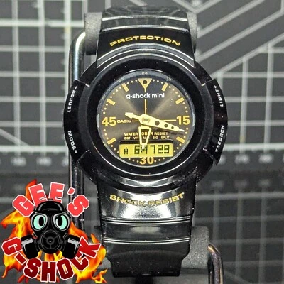 Casio G-Shock GMN-50 Databank G-Mini Niños Talla Negro Dorado Analógico GMN-50G-1B Foto 1 de 4