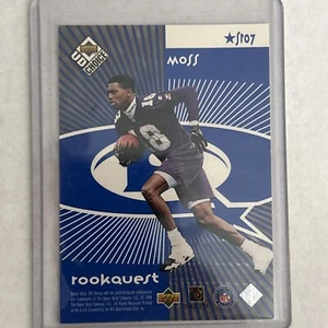 Jerry Rice/Randy Moss 1998 UD Choice Starquest/Rookquest Blue #SR7 - Picture 1 of 2
