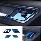 For 2014-2019 VW Golf MK7 MK7.5 Blue Titanium Inner Door Handle Lock Cover Decor