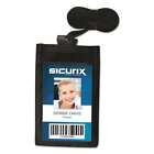 SICURIX� Sicurix ID Neck Pouch, Vertical, 3 3/4 x 9, Black