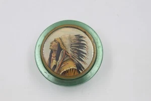 Vintage Native American Tin marked Rochester, MN - Picture 1 of 4