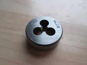 NEW #10 #10-24 #10-NC24 SAE Die HSS Steel Die, Hand Threading #T16ED - Picture 1 of 5