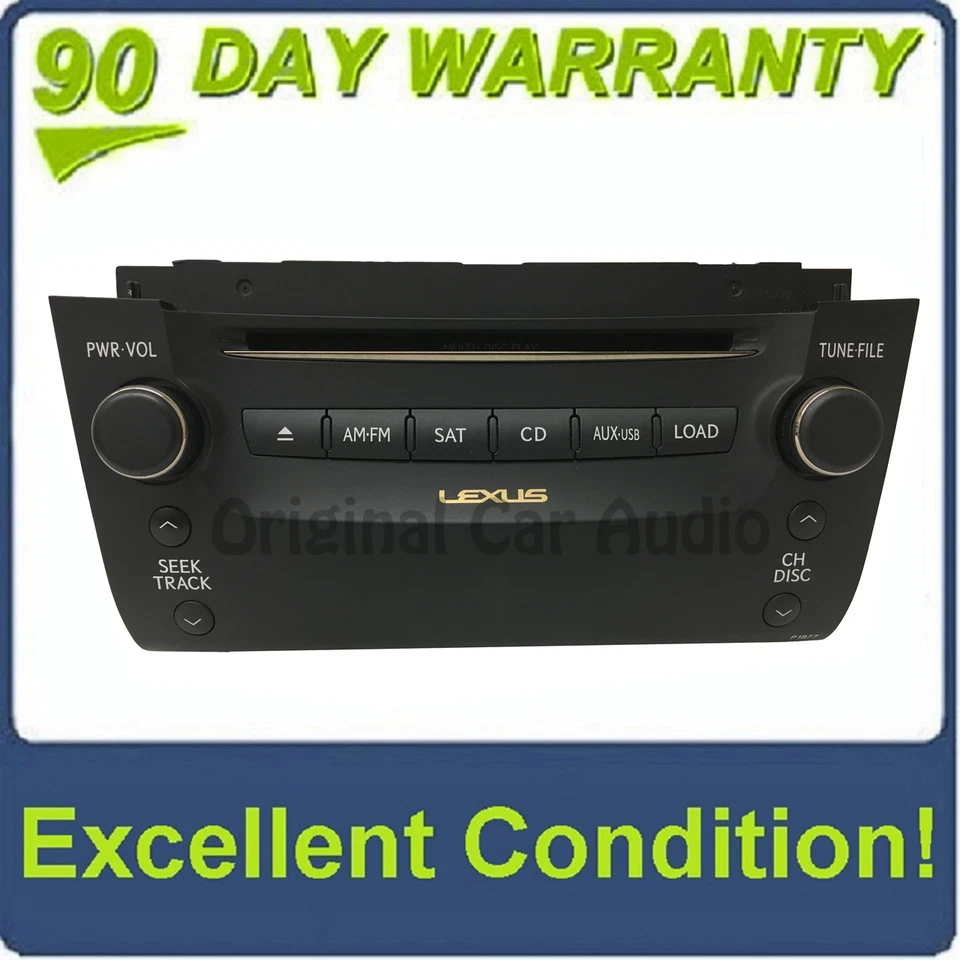2010 - 2011 Lexus GS350 GS460 OEM 6 CD AM FM SAT USB Radio Reciever P1877 - Image 1 of 4