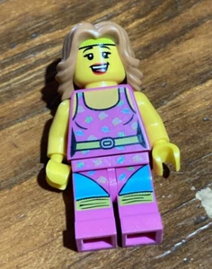Lego Fitness Instructor Minifigura Serie 5 Entrenamiento Años 80 Leggings para el Cabello - Imagen 1 de 3