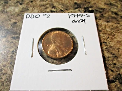 1949-S LINCOLN WHEAT CENT DDO-002 HIGH GRADE GEM BU    POA - Image 1 of 4