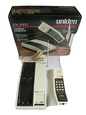 Uniden 1983 Cordless Telephone Owners Manual Box Marked EX3000 Phone Marked 4800 • 12.99€