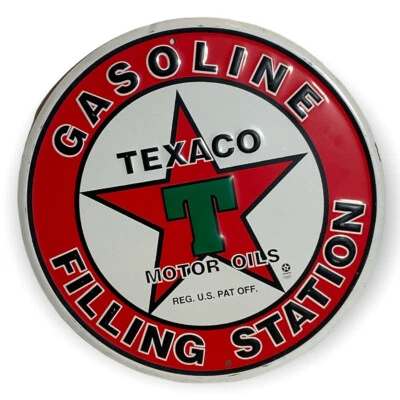 Texaco Reproduction Metal Sign Gasoline Filling Station Garage Man Cave (3c) - Image 1 of 4