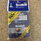 Lot Of (2) Scotch Bx 60 Blank Audio Cassettes Nos New Sealed Free Fast S/H