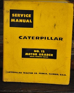 Caterpillar OEM CAT No. Manual de servicio 12 motoniveladoras SN 99E1-UP Shop 1961 - Imagen 1 de 9