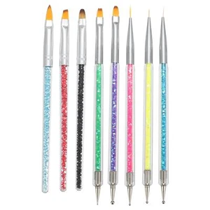 1 Set Nail Art Brusher Set Gel Polish Nail Art Design Pen for DIY Manicure - Picture 1 of 7