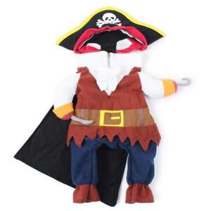 Dog & Cat Funny Pirate Costume Pet Clothes Halloween Christmas Party Cosplay