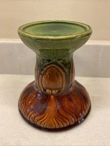 McCoy Jardiniere Pedestal Majolica Tabletop Art Pottery 6 1/2” - Picture 1 of 10