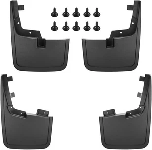 Ford F150 2015-20 protectores contra salpicaduras 4 guardabarros moldeados sin guardabarros delantero - Imagen 1 de 6