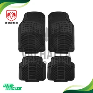 For All Dodge Ram Car Floor Mats 4Pcs Front Rear Truck Rubber Black - Foto 1 di 9