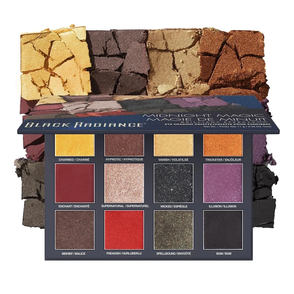 Paleta de sombras de ojos Black Radiance Brilliant Effects 12 Pan - Midnight Magic ¡NUEVA! Foto 1 de 1