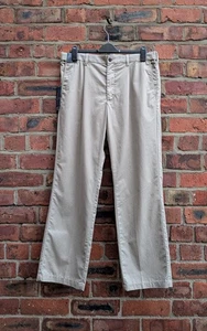 M&S Blue Harbour Beige Stormwear+ Chino Trousers Pleat Front Size W36 L31 New - Picture 1 of 8