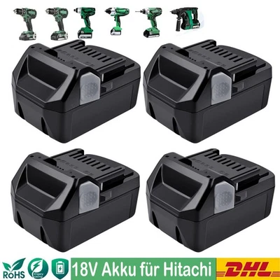 POWER WINGS 1-10X Akku für 18V Hitachi BSL1850 BSL1860 BSL1815 C343257P UC18YRSL 5000mAh LED