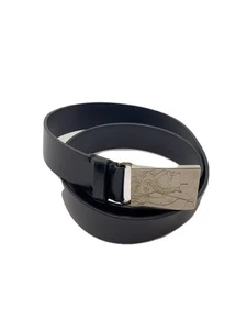Cinturón BURBERRY 90, cuero negro, para hombre, distorsionado - Imagen 1 de 5