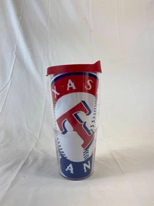 Texas Rangers Tervis Travel Mug Tumbler 24oz with Lid Dishwasher Safe MLB - Picture 1 of 7