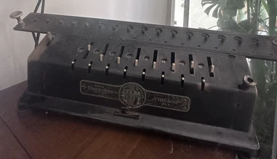 ANTIGUA CALCULADORA DE TAMBOR ESCALONADO LUDWIG SPITZ & CO. TIM "TIME IS MONEY" 1907-1940 Foto 1 de 4