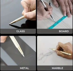 2 x  Reißnadel mit Hartmetallspitze 140mm Anreißnadel Hartmetall Anreißer - Bild 1 von 4