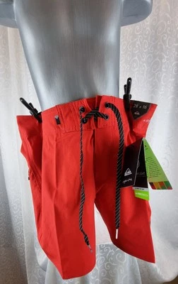 Quiksilver Herren Badehose Badeshorts Größe 28×16 Rot Verstellbar Neu 250391 - Bild 1 von 4