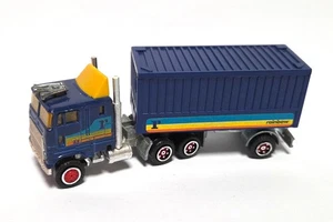 gebraucht! Majorette Ford CL-9000 Container Sattelzug LKW "Rainbow" blau 1:87 - Picture 1 of 2