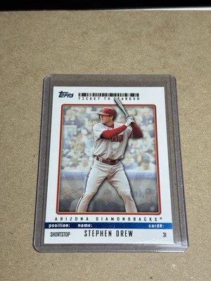 2009 Topps Ticket To Stardom - Stephen Drew #31 Blue /99 - Image 1 of 2