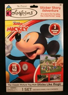 Colorforms - Mickey - Disney Junior -Sticker Adventure Story -Over 40 Colorforms - Image 1 of 4