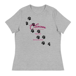 Clarissa Name | Short Sleeve | Women's Relaxed T-Shirt - Bild 1 von 13