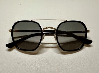 Persol Sunglasses PO 2480S Black/Grey Gradient Gold Unisex 50-22-145 - Image 1 of 4