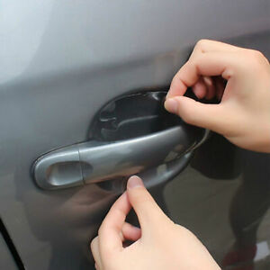 4pcs Invisible Car Door Handle Films Protective Scratches Protector Accessories