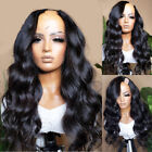 Brazilian Remy Human Hair Body Wave 1X3 U Part Wig Loose Wavy U Shaped Wig Upart