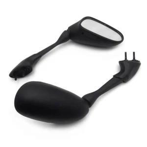 Racing Mirrors Fit For 2001 2002 2003 2004 2005 Yamaha Fz1 / Fzs1000 Black - Picture 1 of 6