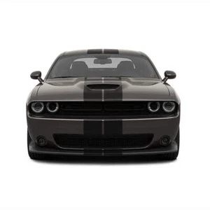 Dual 8" Racing Stripes [17"] - Fits Dodge Challenger SRT 2008 to 2022 - Picture 1 of 16