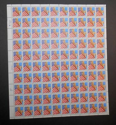 1995 Definitive Flag over Porch Sc 2897 32c mint sheet of 100 MNH -Typical - Image 1 of 3