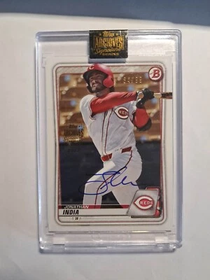 2022 Topps Archives Signature Series Jonathan India Encased Auto #d /99 Reds - Image 1 of 2