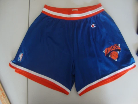 Vintage 90's New York Knicks Champion Jersey Basketball Shorts XL Cover