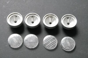 Set Of 4 Machined Aluminium Spot Lamps For 1/14 1/16 Wedico Or Tamiya RC Trucks - Picture 1 of 5