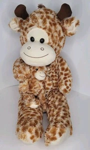 Large Giraffe Mom & Baby Plush Stuffed Animal Toy Jumbo Best Made Toys - Picture 1 of 11