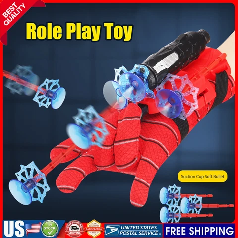 Spider- Man Launcher Web Toy Shooter Gift Kid Toy And Wind-Up Men Boys Dart USA Cover