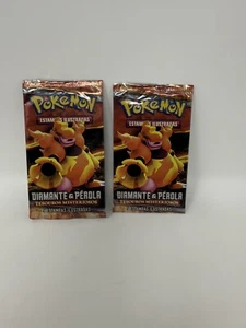 2x POKEMON TCG Diamond and Pearl Mysterious Treasures Booster Packs Portuguese - Picture 1 of 3