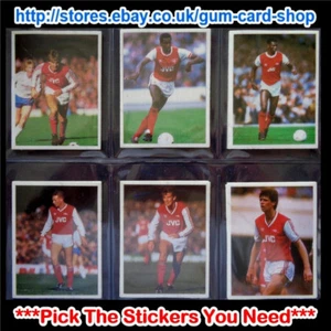 DAILY MIRROR 1986-87 STICK WITH SOCCER (TEAMS A TO L) *PLEASE SELECT STICKERS* - Picture 1 of 12