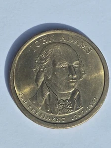2007-P $1 John Adams Position A Presidential Dollar E PLURIBUS UNEM GOLD-RARE- - Picture 1 of 8