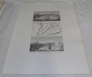 1851 Stampa 17x22"/ROVINE E IMPIANTO DELL'ANTICO CIRCO MASSENZIO, ROMA, ITALIA - Foto 1 di 1
