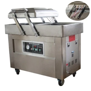 220V Double Chamber Vacuum Packaging Machine Keep Sealed to Extend Shelf Life - Picture 1 of 22