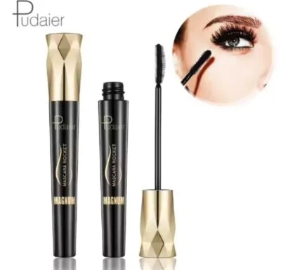 PUDAIER 4D Seidenfaser Mascara Wimpern wasserfest Verlängerung Volumen langanhaltendes Make-up