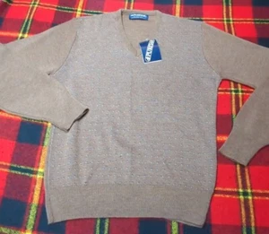 NWT VINTAGE Cardigan Sweater By PURITAN Classic Brow Sz L 80s USA - Picture 1 of 4